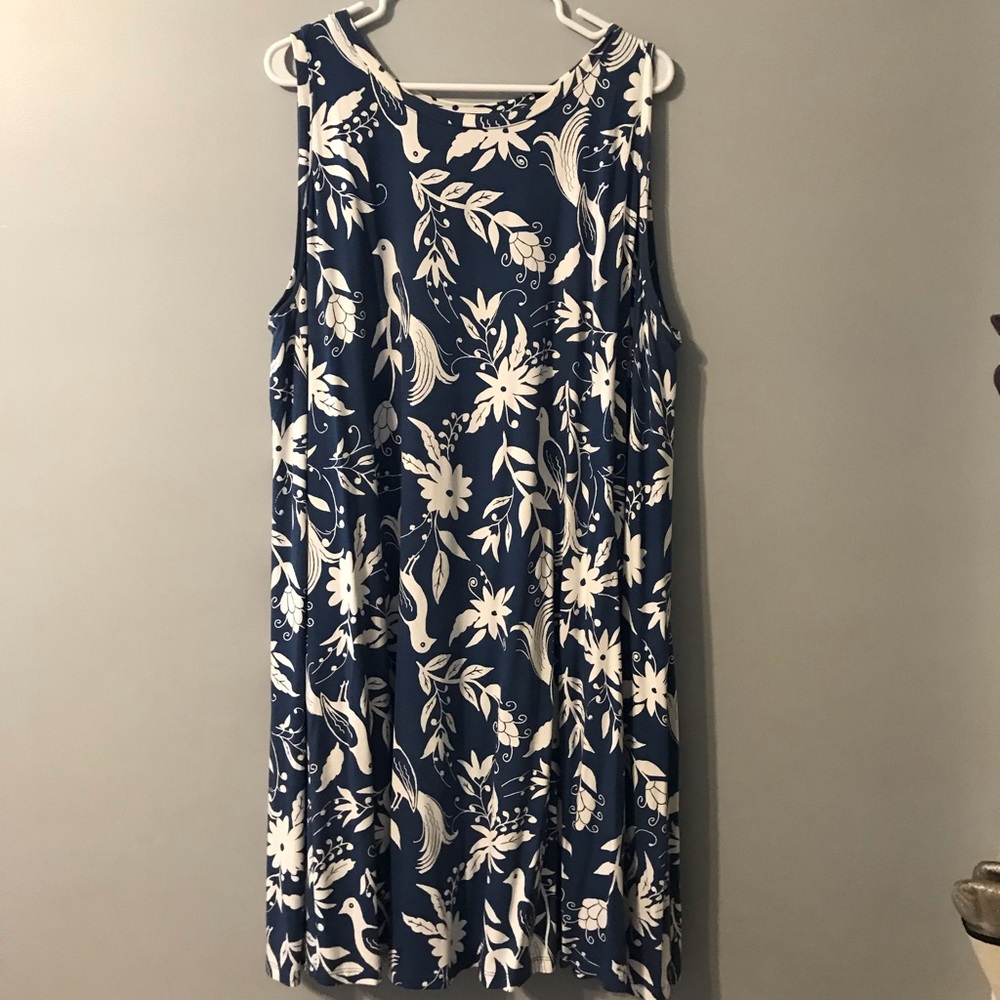 Adorable Loft Plus Peacock Dress